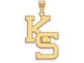 14k Yellow Gold Logoart Kansas State University Extra Large  Pendant