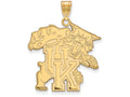 14k Yellow Gold Logoart University Of Kentucky Extra Large  Pendant