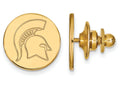 14k Yellow Gold Logoart Michigan State University Lapel Pin