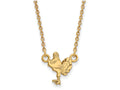 14k Yellow Gold Logoart Virginia Tech Small Pendant Necklace