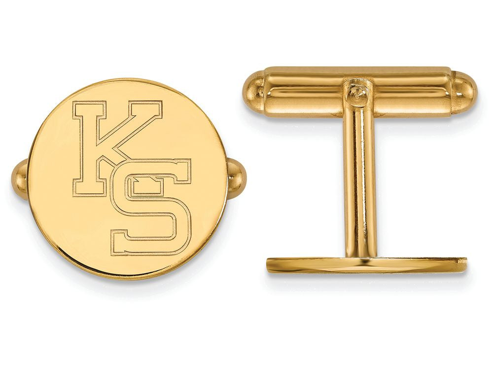 14k Yellow Gold Logoart Kansas State University Cuff Link