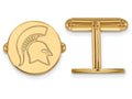 14k Yellow Gold Logoart Michigan State University Cuff Link
