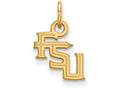 14k Yellow Gold Logoart Florida State University Extra Small Pendant