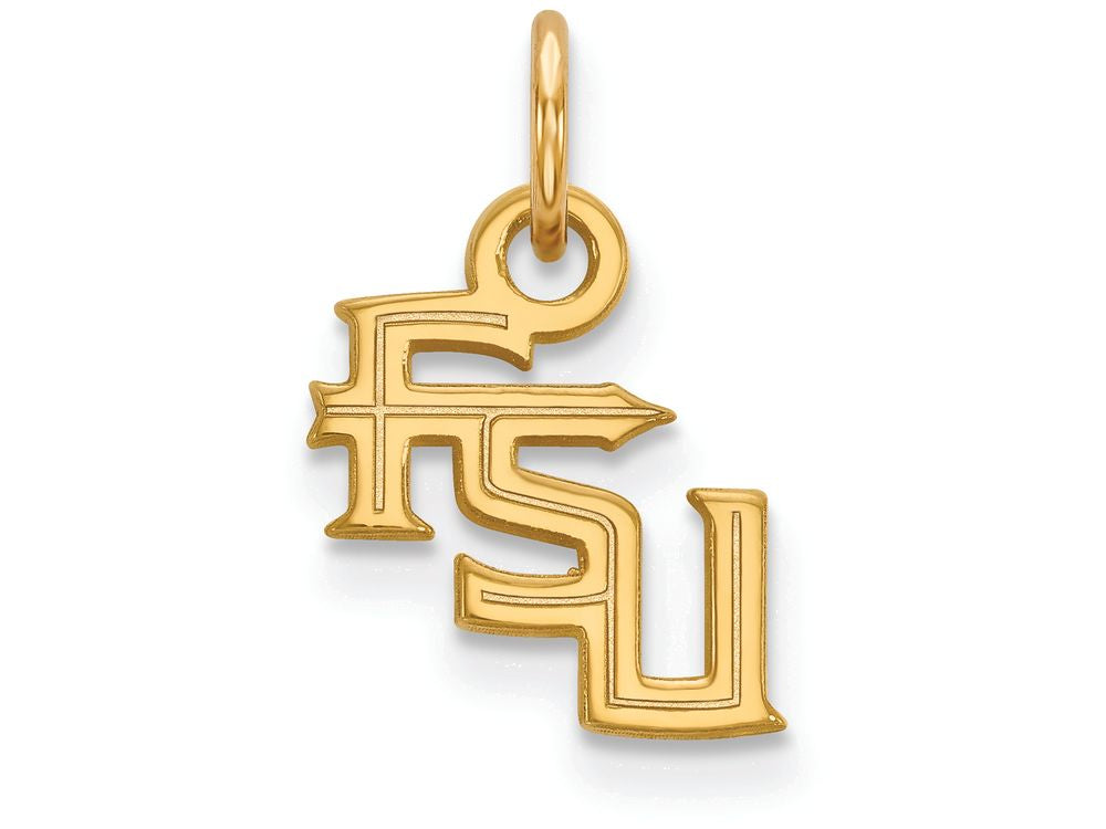 14k Yellow Gold Logoart Florida State University Extra Small Pendant