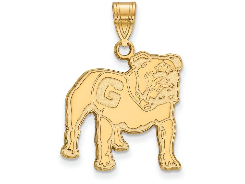 14k Yellow Gold Logoart University Of Georgia Large Pendant
