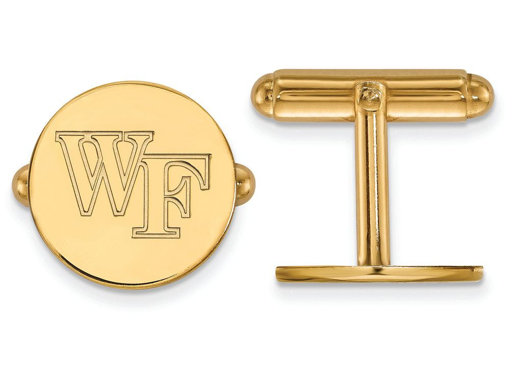 14k Yellow Gold Logoart Wake Forest University Cuff Links