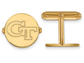 14k Yellow Gold Logoart Georgia Institute Of Technology Cuff Links