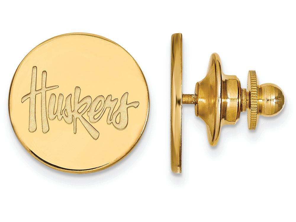 14k Yellow Gold Logoart University Of Nebraska Lapel Pin