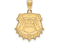 14k Yellow Gold Logoart University Of Georgia Large Pendant