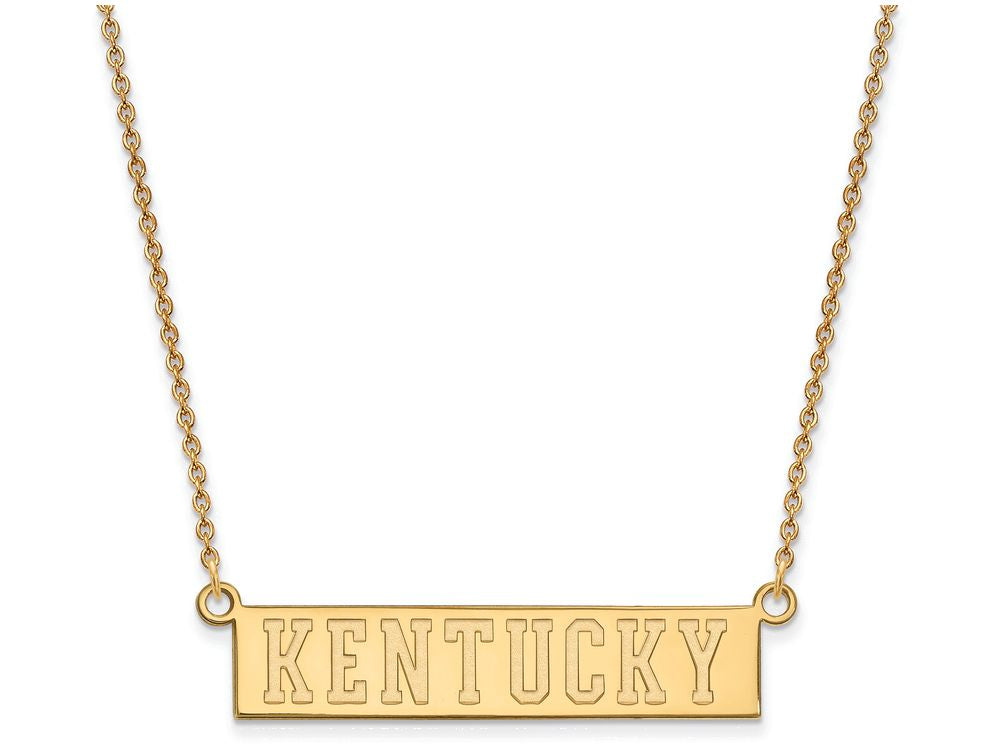 14k Yellow Gold Logoart University Of Kentucky Small Pendant Necklace