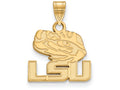 14k Yellow Gold Logoart Louisiana State University Small Pendant