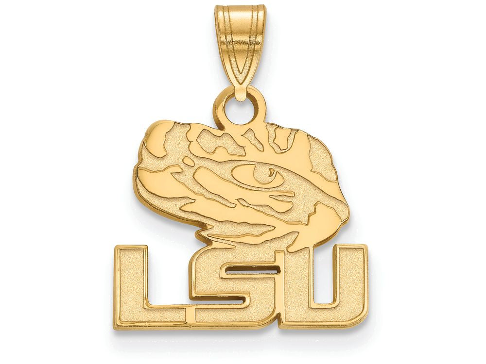 14k Yellow Gold Logoart Louisiana State University Small Pendant