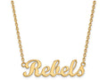 14k Yellow Gold Logoart University Of Mississippi Small Pendant