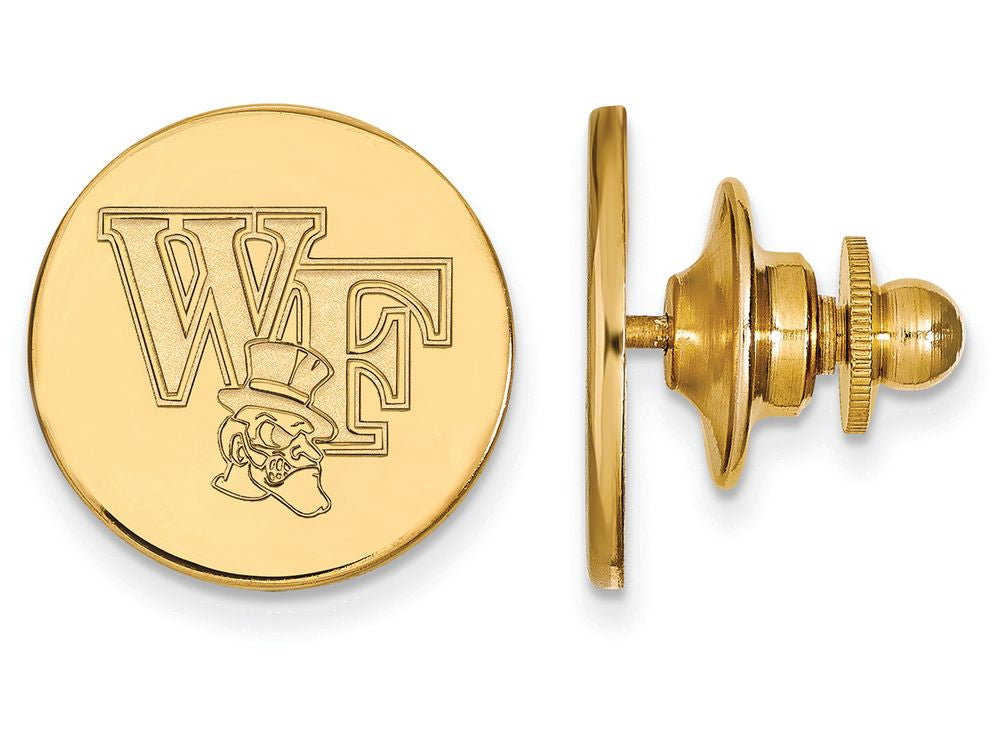 14k Yellow Gold Logoart Wake Forest University Lapel Pin