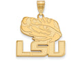 14k Yellow Gold Logoart Louisiana State University Large Pendant