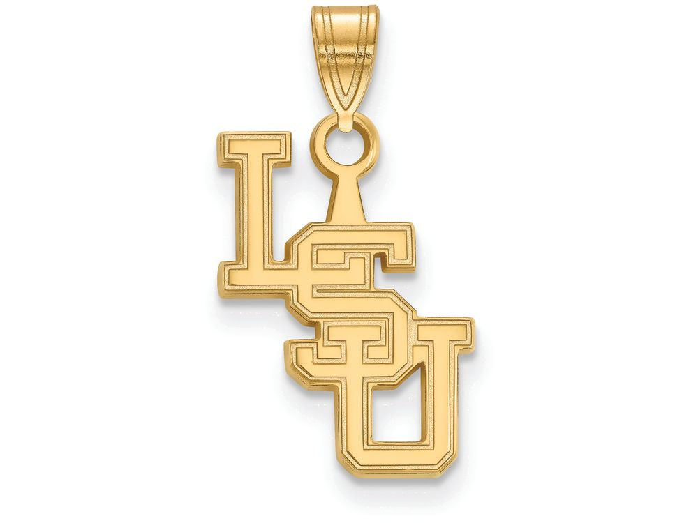 14k Yellow Gold Logoart Louisiana State University Small Pendant