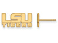 14k Yellow Gold Logoart Louisiana State University Extra Small Post Earrings