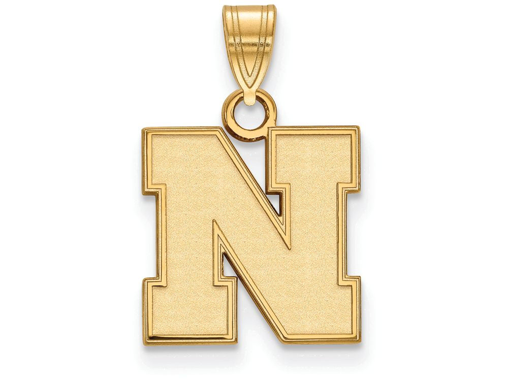 14k Yellow Gold Logoart University Of Nebraska Small Pendant