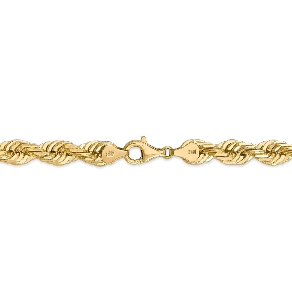FJC Finejewelers 22 Inch 14k 7mm bright-cut Rope Chain Necklace