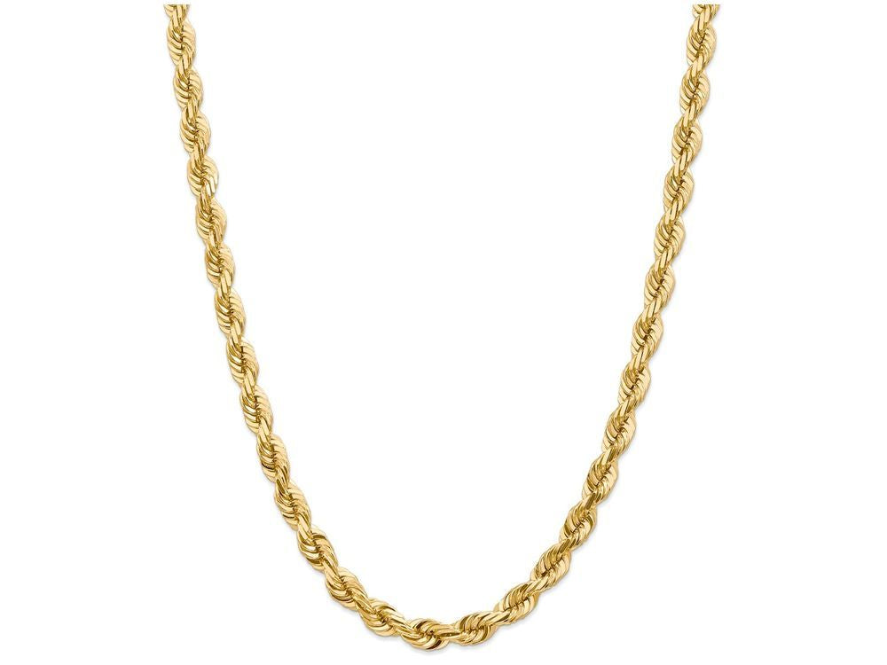 FJC Finejewelers 22 Inch 14k 7mm bright-cut Rope Chain Necklace