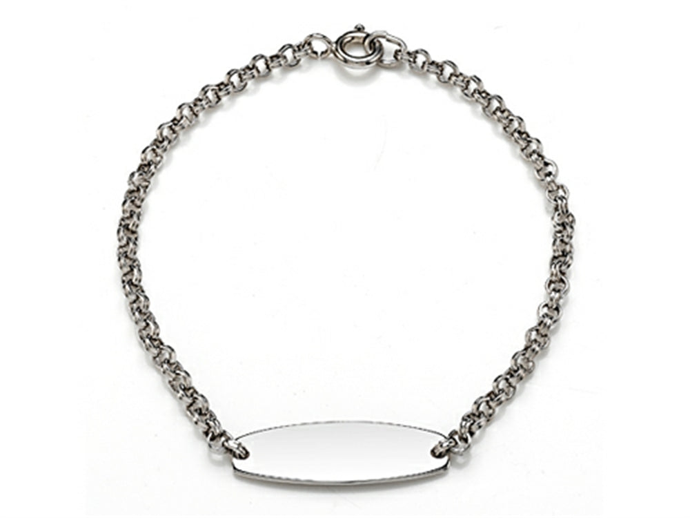 FJC Finejewelers 925 Sterling Silver Small ID Bracelet