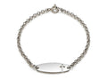 FJC Finejewelers 925 Sterling Silver Small Cross ID Bracelet