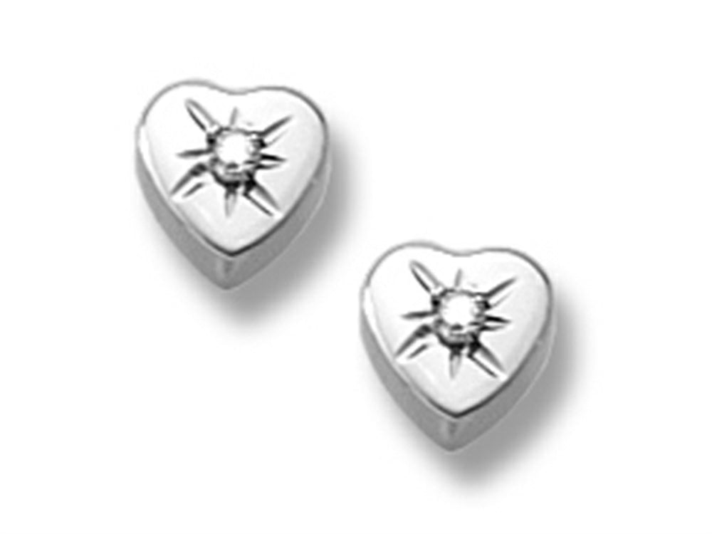 FJC Finejewelers 925 Sterling Silver Small Heart Earrings