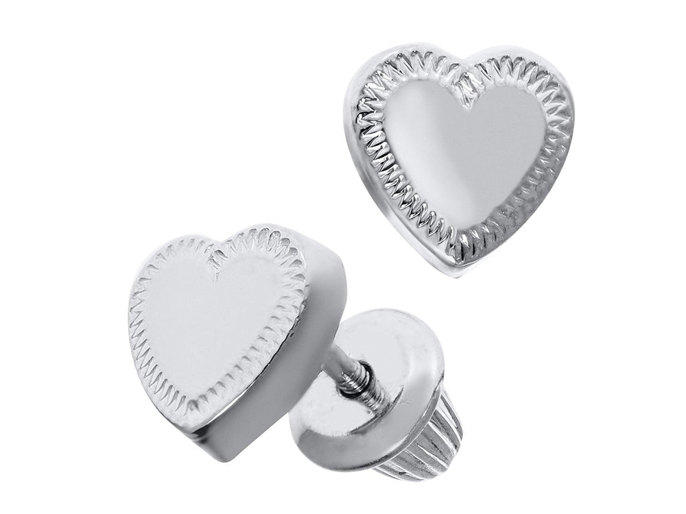 FJC Finejewelers 925 Sterling Silver Small Heart Earrings