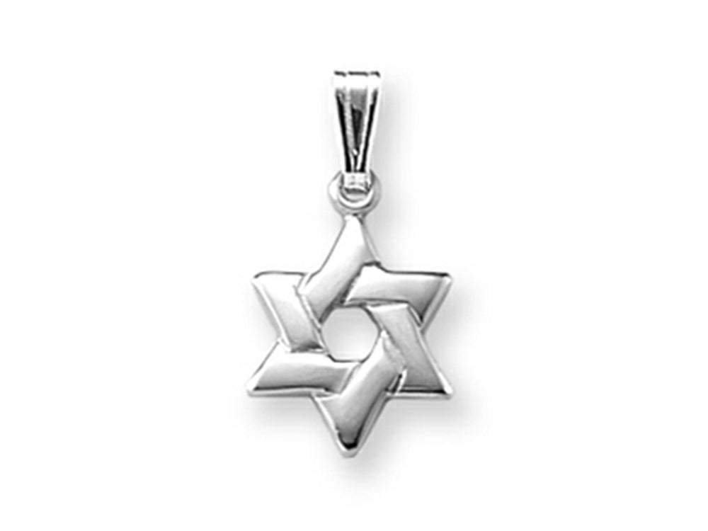 FJC Finejewelers 925 Sterling Silver Small Star of David Pendant Necklace on 12 Inch Chain