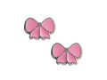FJC Finejewelers 925 Sterling Silver Small Pink Ribbon Earrings