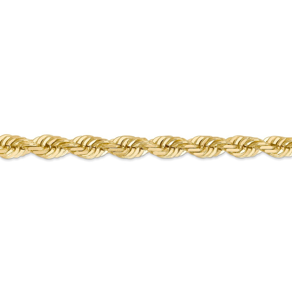 FJC Finejewelers 9 Inch 14k 7mm bright-cut Rope Chain Ankle Bracelet (Smaller Ankles)