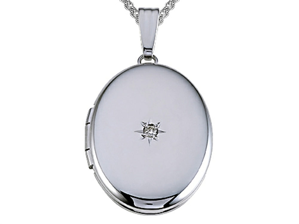 FJC Finejewelers Extra Large Oval Locket Pendant Necklace
