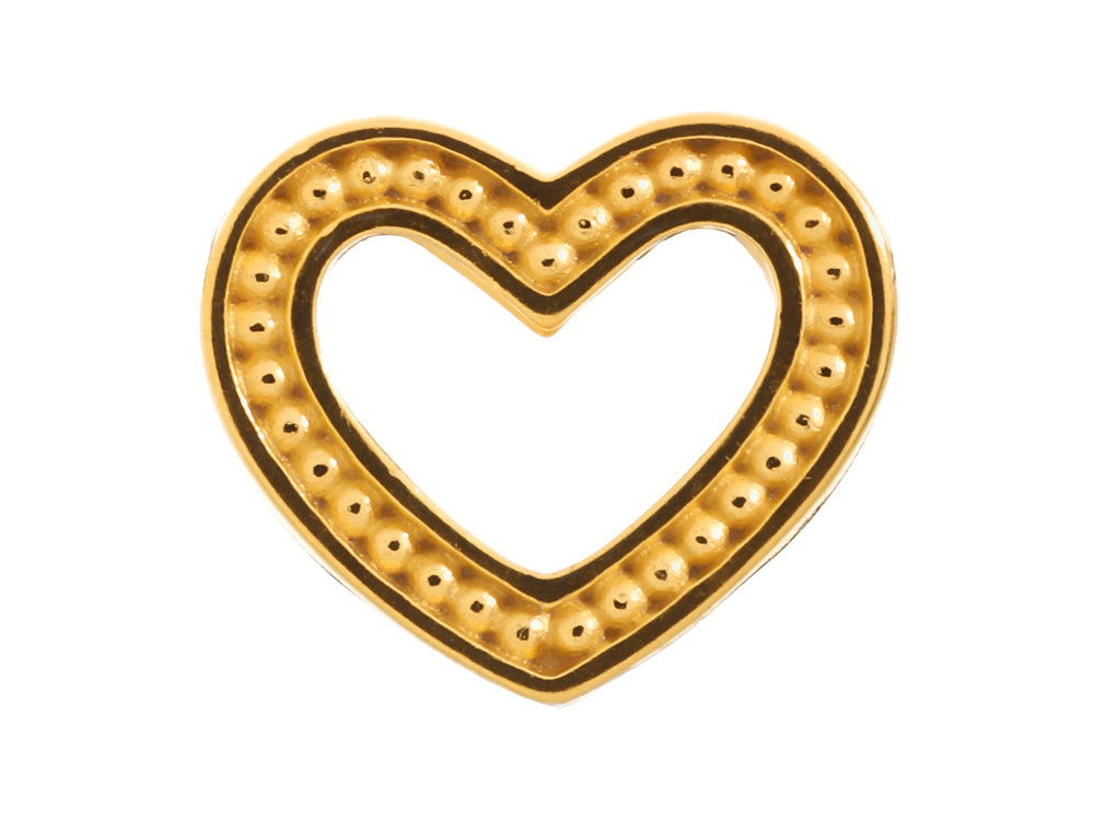 Endless Jewelry Heart Dots Gold-Tone Finish
