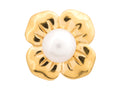 Endless Jewelry Big White Pearl Flower White Pearl Gold-Tone Finish