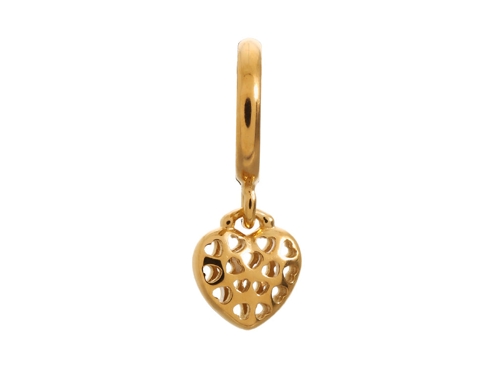 Endless Jewelry Hearts In Hearts Gold-Tone Finish