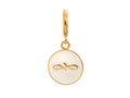 Endless Jewelry White Endless Coin White Enamel Gold-Tone Finish