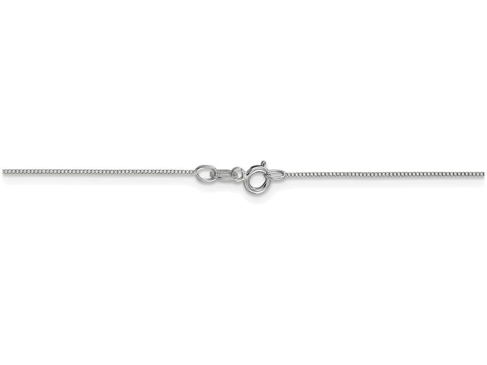 FJC Finejewelers 18 Inch 14k Carded White Gold .5mm Box Chain Necklace