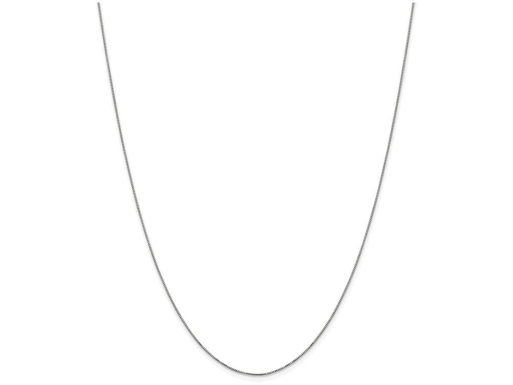 FJC Finejewelers 18 Inch 14k Carded White Gold .5mm Box Chain Necklace