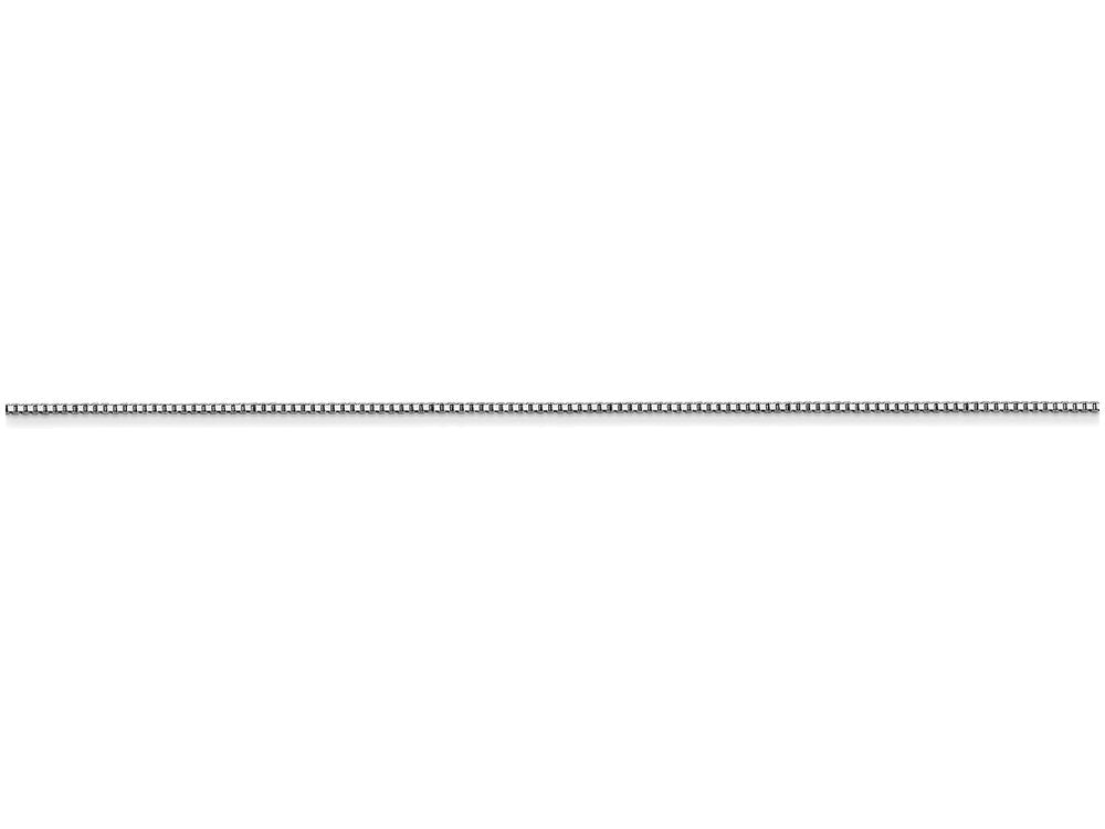FJC Finejewelers 24 Inch 14k Carded White Gold .5mm Box Chain Necklace