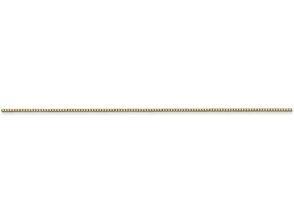 FJC Finejewelers 18 Inch 14k Yellow Gold Carded .5mm Box Chain Necklace