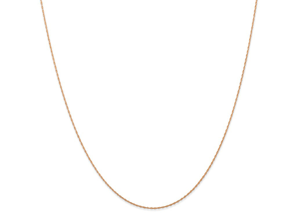 FJC Finejewelers 14k Rose Gold .5 Mm Cable Rope Chain (carded)