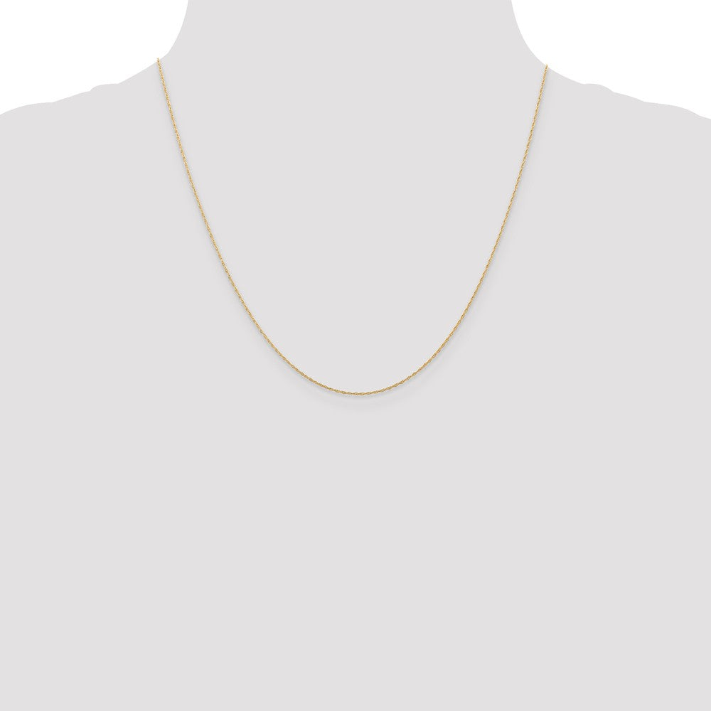 FJC Finejewelers 14k Rose Gold .5 Mm Cable Rope Chain (carded)