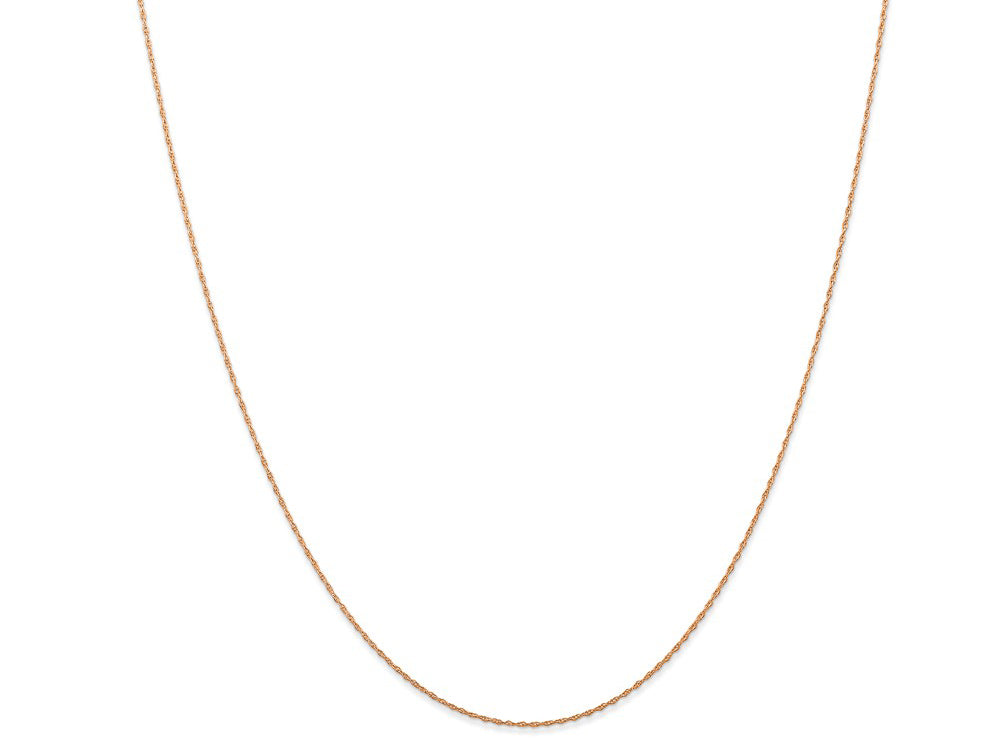 FJC Finejewelers 14k Rose Gold .5 Mm Cable Rope Chain (carded)