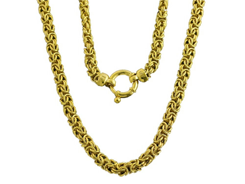 Finejewelers Yellow Gold Plated Silver 18 inches Byzantina Necklace