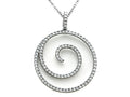 Karina B Diamond Fashion Wave Pendant Necklace