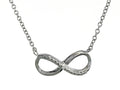 Finejewelers 925 Sterling Silver Cubic Zirconia Infiniti Pendant Necklace on 18 Inch Chain