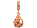Endless Jewelry Black Star Drop Black Cubic Zirconia Rose Gold-Tone Finish