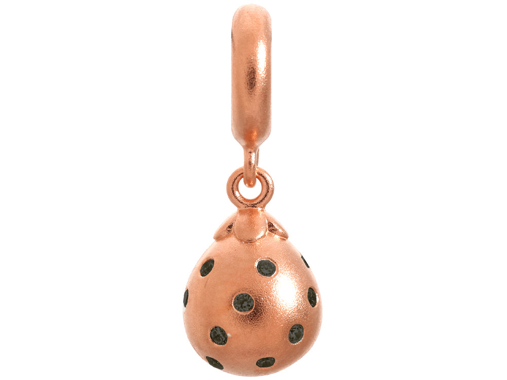 Endless Jewelry Black Star Drop Black Cubic Zirconia Rose Gold-Tone Finish