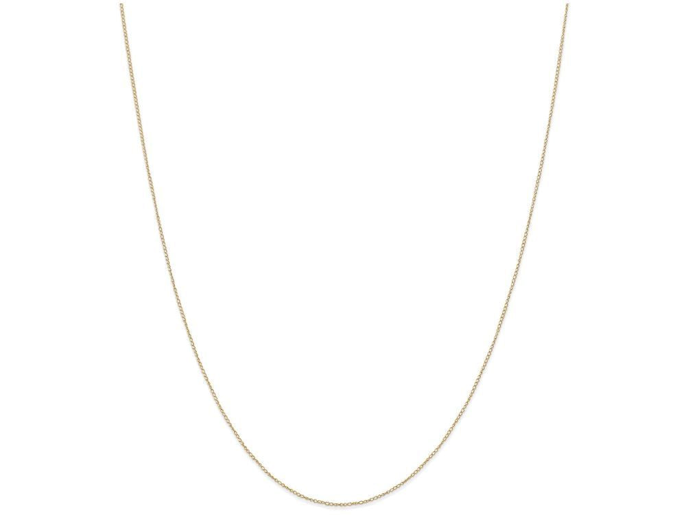 FJC Finejewelers 18 Inch 14k Yellow Gold Carded Curb Chain Necklace