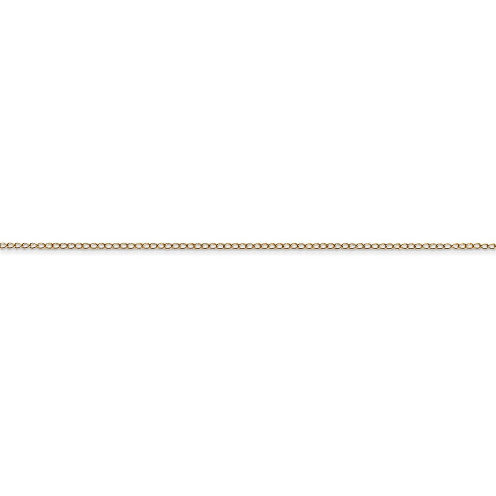 FJC Finejewelers 20 Inch 14k Yellow Gold 0.42mm Carded Curb Chain Necklace